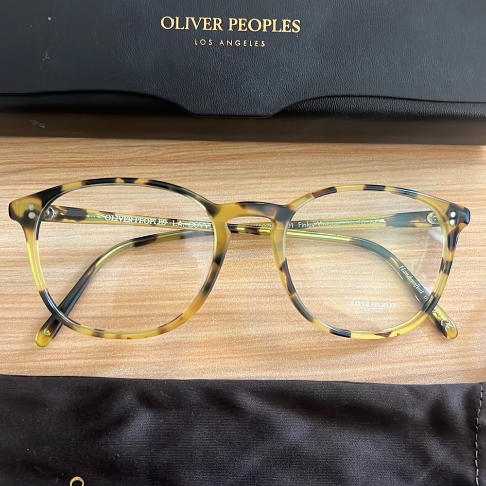 BRAND NEW Oliver Peoples Finley Vintage Tortoise Frame